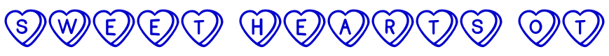 Sweet Hearts OT шрифт